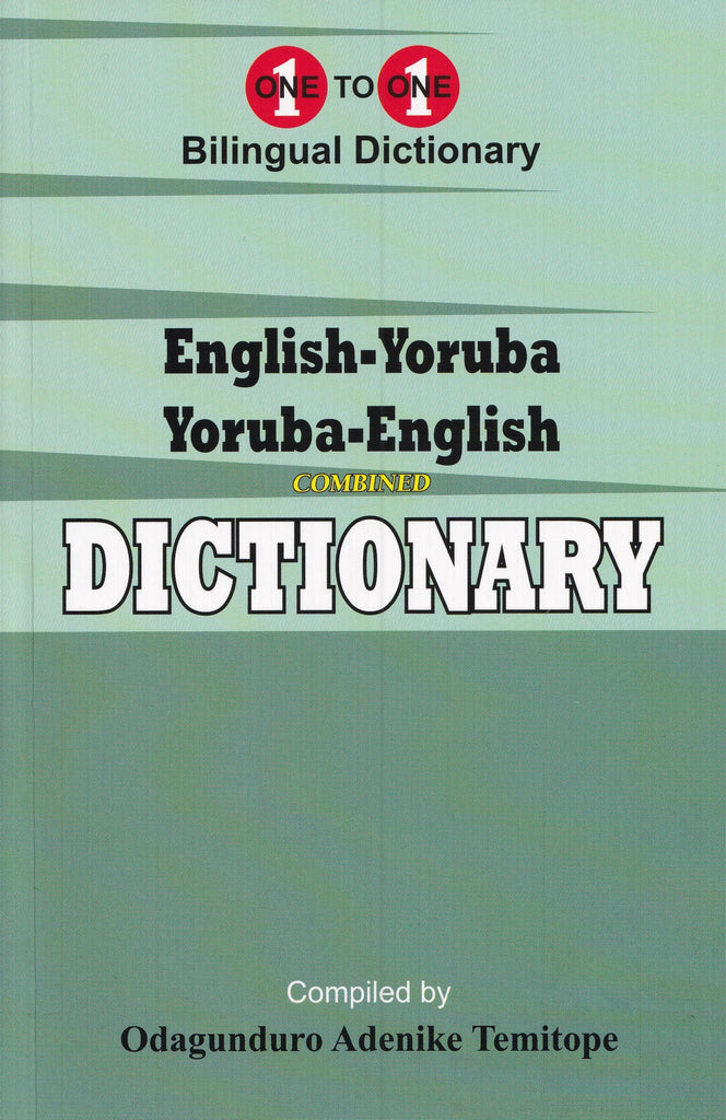 English Yoruba And Yoruba English One To One Dictionary Exam Suitable