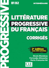 Littérature progressive du français - Niveau intermédiaire (B1/B2) - Corrigés - 2ème édition - 9782090351804 - Front cover