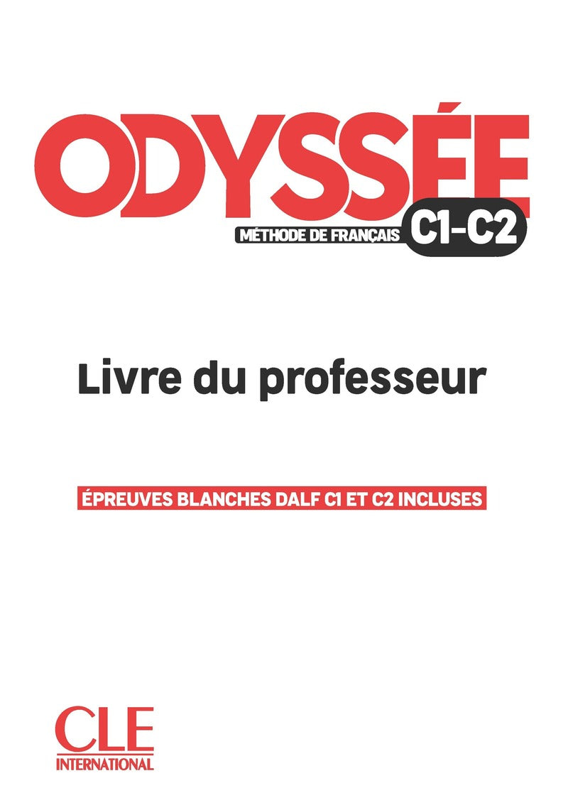 Odyssée - Livre du professor - Guide pédagogique - C1/C2 - 9782090356175 - front cover