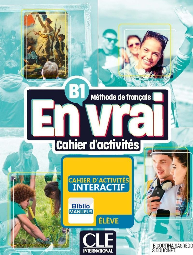 En vrai - Niveau B1 - Cahier d'activités + Audio - 9782090358810 - front cover