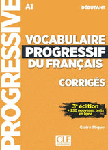 Vocabulaire progressif du français - 9782090380187 - front coverNiveau débutant (A1) - Corrigés - 9782090380187 - front cover