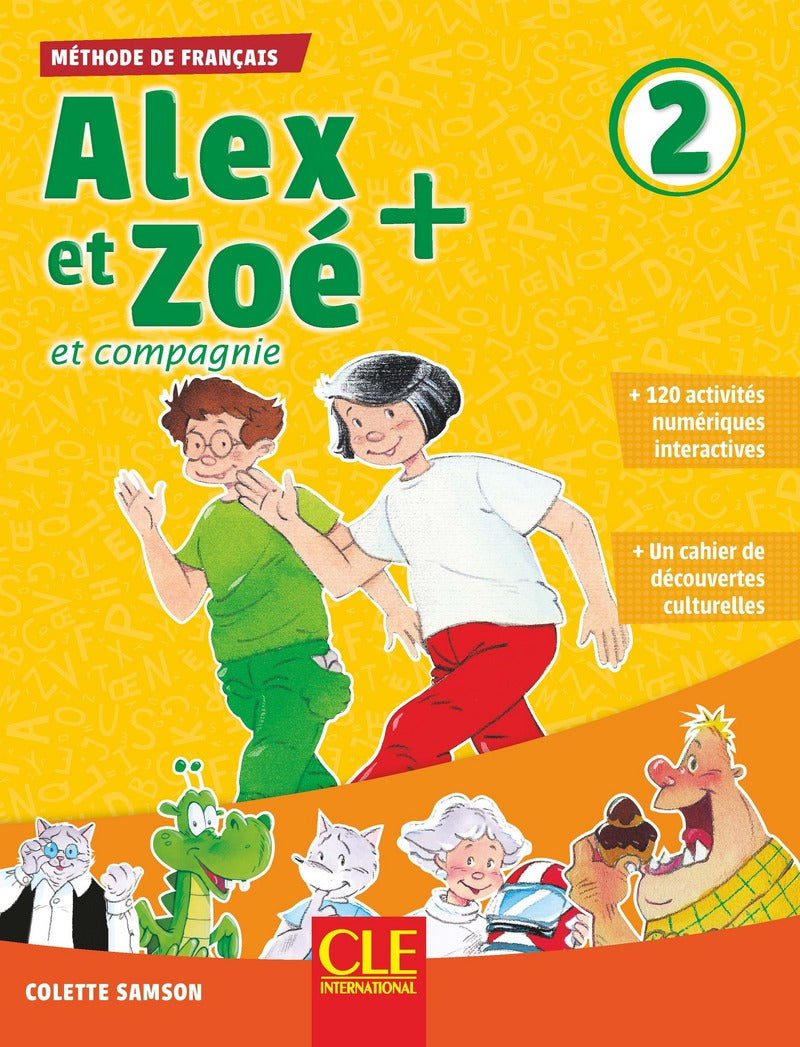 Alex et Zoé + 2 - Niveau A1.2 - Livre de l'élève + CD - 9782090384284 - front cover