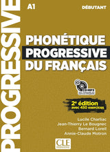 Phonétique progressive du français - 9782090384550 - front cover Niveau débutant (A1/A2) - Livre + CD - 2ème édition - 9782090384550 - front cover