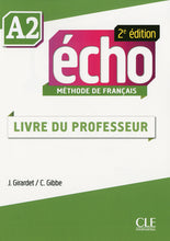 Echo - Niveau A2 - Guide pédagogique - 9782090385953 - front cover