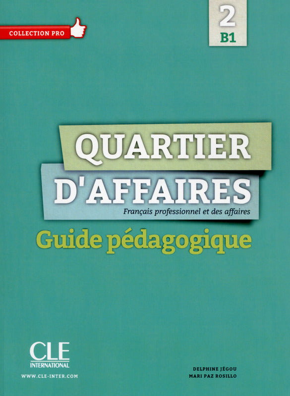 Quartier d'affaires - Niveau B1 - Guide pédagogique - 9782090386653 - front cover