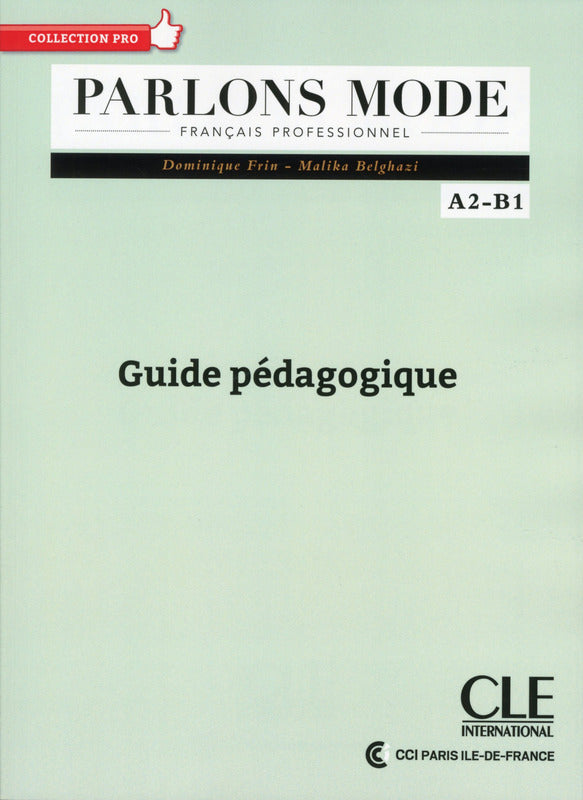 Parlons mode - Niveaux A2/B1 - Guide pédagogique - 9782090386776 - front cover