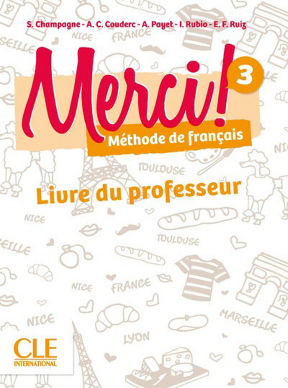 Merci! 3 - Niveau A2 - Guide pédagogique - 9782090388305 - Free UK delivery