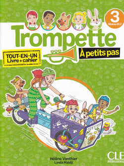 Trompette à petits pas 3 - Niveau A1.2 - Livre de l'élève + Cahier d'activités + Audio téléchargeable en ligne - 9782090398137 - front cover