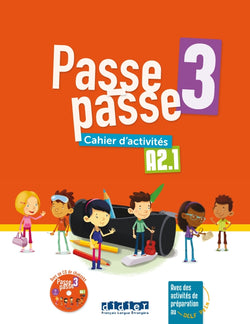 Passe-passe 3 - A2.1 - Cahier d'activités + CD - 9782278093199 - front cover