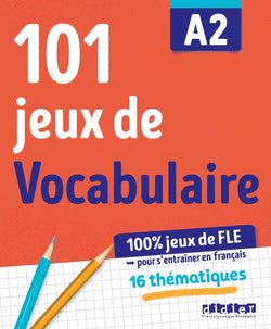 102 jeux de Vocabulaire A2 - Cahier de jeux - 9782278104000 - front cover