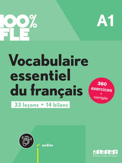 100% FLE - Vocabulaire essentiel du français A1 + didierfle.app - 9782278109272 - front cover