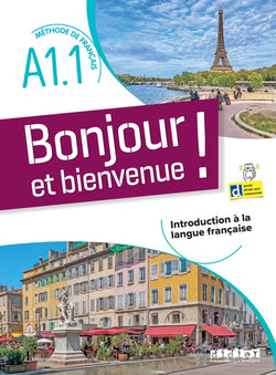 Bonjour et bienvenue A1.1 - tout en français + didierfle.app - 9782278110803 - front cover