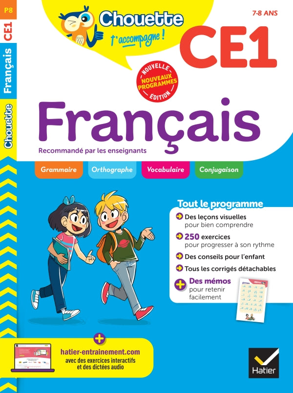 Chouette - Français CE1 - 9782401112421 - front cover