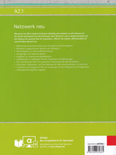 Netzwerk neu A2.1 - Hybrid edition allango - 9783126072861 - back cover