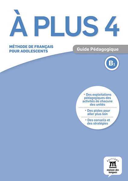 À plus 4 – Guide pédagogique (B1) - 9788416347926 - front cover