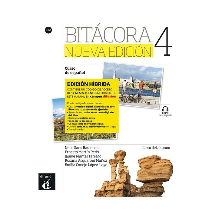 Bitácora Nueva edición 4 - Edición híbrida - Libro del alumno (B2) - 9788419236036 - front cover