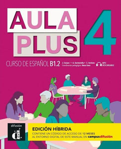 Aula Plus 4 - B1.2 Edición híbrida - Libro del alumno + MP3 descargable - 9788419236203 - front cover