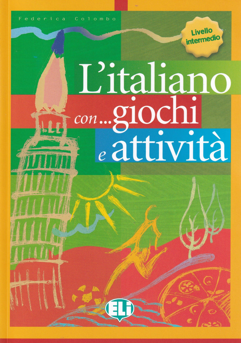 L'italiano con... giochi e attivita - 9788853601339 - front cover