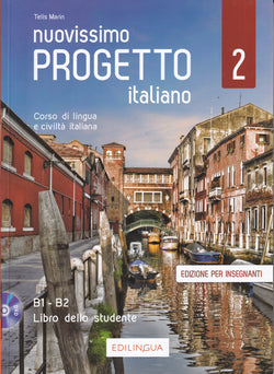 Nuovissimo Progetto italiano 2 – Libro dello studente B1-B2 + DVD - 9788899358976 - front cover