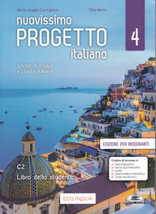 Nuovissimo Progetto italiano 4 – Libro dello studente – edizione per insegnanti + CD - 9791259801180 - front cover