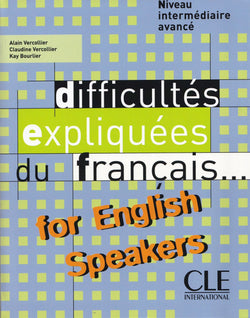 Difficultés expliquées du français...for English speakers - Livre - 9782090337013 - Front cover