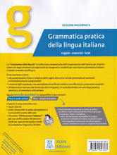 Grammatica pratica della lingua italiana - book + ebook + audio - 9788861827387 - back cover