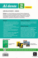 Al dente 2 - Premium Libro dello studente + esercizi. Online audio + video. A2 - 9788417710842 - back cover