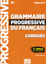 Grammaire progressive du français - Niveau débutant (A1) - Corrigés - 9782090381023 - front cover