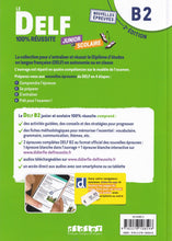 Le DELF B2 Junior et Scolaire 100% Réussite - édition 2022-2023 - Livre + didierfle.app - 9782278108596 - back cover