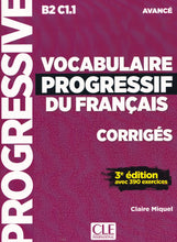 Vocabulaire progressif du français - Niveau avancé B2/C1 - Corrigés - 9782090382013 - front cover