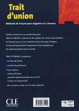 Trait d'union 2 - Niveau A2 - Guide pédagogique - 9782090331929 - back cover