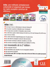 Echo - Niveau B1.2 - Livre de l'élève + CD - 9782090384925 - back cover