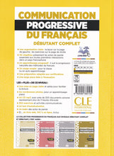 Communication progressive du français: Niveau débutant complet (A1.1) + CD - 9782090382105 - back cover