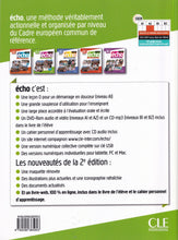 Echo - Niveau A2 - Guide pédagogique - 9782090385953 - back cover