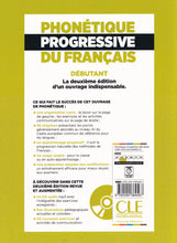 Phonétique progressive du français: Niveau débutant (A1/A2) - Corrigés - 9782090384567 - back cover