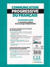 Communication progressive du français: Niveau intermédiaire (A2/B1) - Corrigés - 9782090384482 - back cover