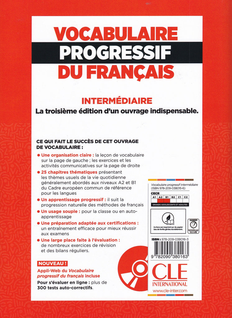 Vocabulaire progressif du français: A2/B1 Corrigés - 9782090380163 ...