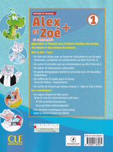 Alex et Zoé + 1 - Niveau A1.1 - Livre de l'élève + CD - 9782090383461 - back cover