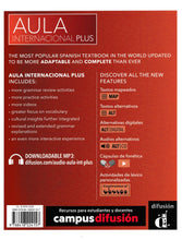 Aula Internacional Plus 1 - English Edition A1 + MP3 - 9788418224157 - back cover