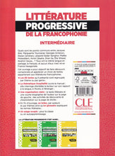 Littérature progressive de la francophonie: Niveau intermédiaire B1/B2 - 9782090351835 - back cover