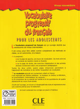 Vocabulaire progressif du français: pour les adolescents - Niveau intermédiaire - 9782090331455 - back cover