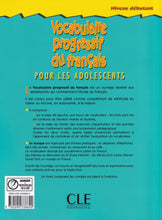 Vocabulaire progressif du français pour les adolescents: Niveau débutant - 9782090338690 - back cover