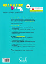 Grammaire point ado: Niveau A2 + CD - 9782090380040 - back cover