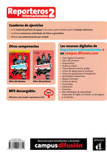 Reporteros internacionales 2 - Cuaderno de ejercicios + audio download (A1-A2) - 9788416943814 - back cover