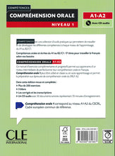 Competences: Compréhension orale 1 - Niveaux A1/A2 + CD - 9782090381887 - back cover