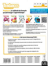 Tendances: Pack B2 - Livre de l'élève + Version numérique - 9782090356106 - back cover