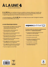 À la une 4 – Guide pédagogique (B1) - 9788417260972 - back cover