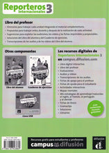 Reporteros internacionales 3 - Libro del profesor (A2+) - 9788416943869 - back cover