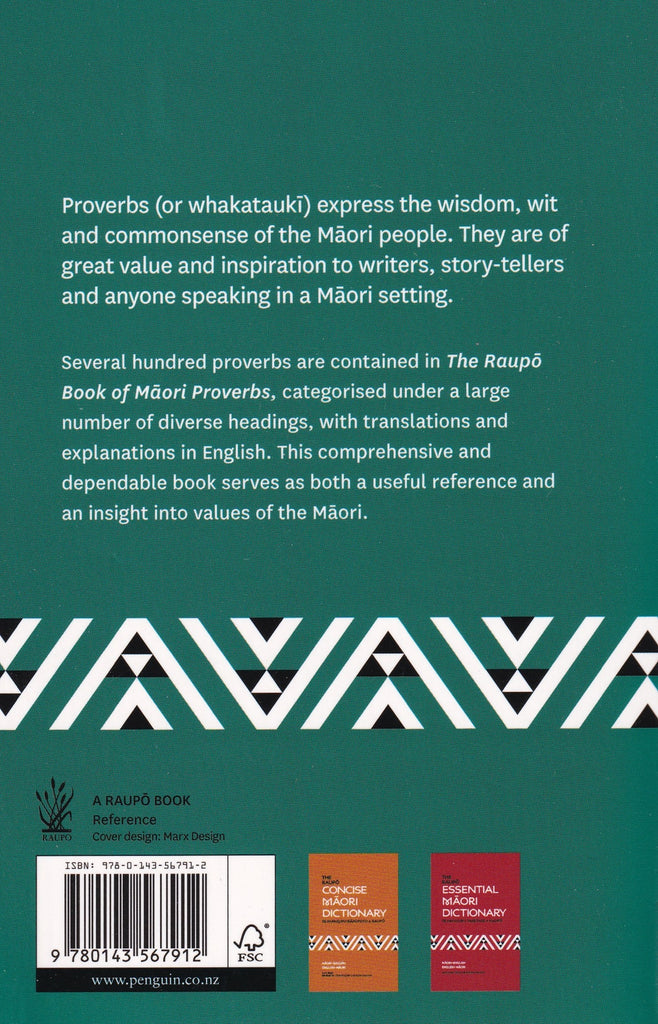 Raupo Book of Maori Proverbs - 9780143567912 - Bay Language Books